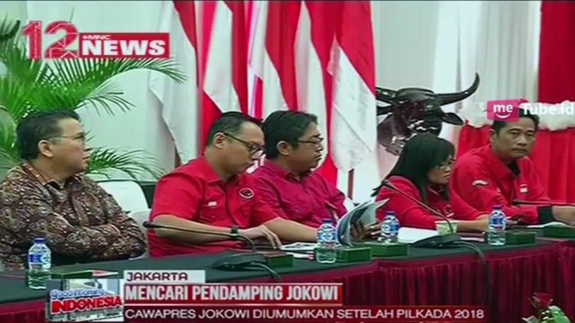 PDIP Akan Umumkan Pendamping Presiden Jokowi di Pilpres 2019 Setelah Pilkada 2018
