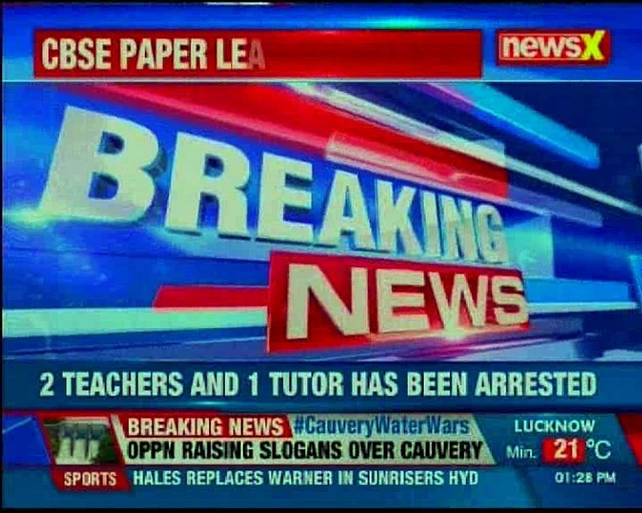 CBSE paper leak: Students received paper 1 hour before exam