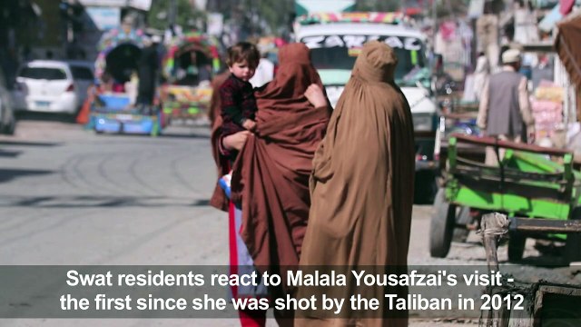 Swat residents react to Malala's first visit back since shooting