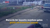 3 kişinin yaralandığı göçük güvenlik kamerasına yansıdı