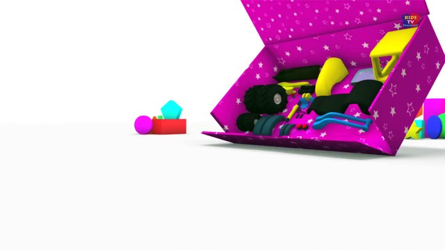 coffre à jouets - JCB - vidéos éducatives - jouets vidéos unboxing pour les enfants