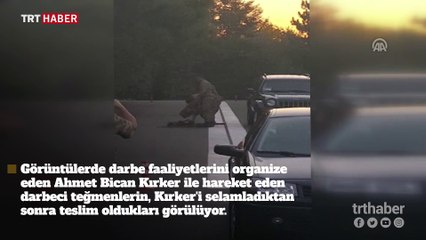 Darbeciler ile vatansever askerler arasındaki diyalog kamerada