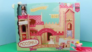 Peppa Pig Princess Mooshka Castle with George Pig Building Fairytale Princess Castle DisneyCarToys