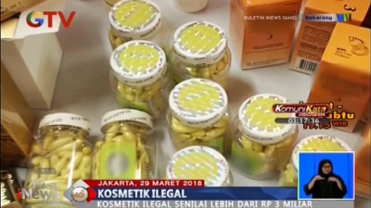 BPOM Sita Ribuan Kosmetik Ilegal