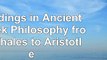 Readings in Ancient Greek Philosophy from Thales to Aristotle f52351b0
