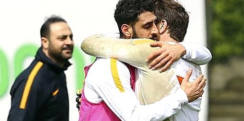 Galatasaray İdmanında Tolga Ciğerci ve Carrasso Gerilimi