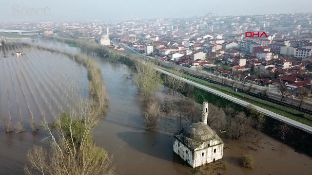 Edirne'de kırmızı taşkın alarmı devam ediyor
