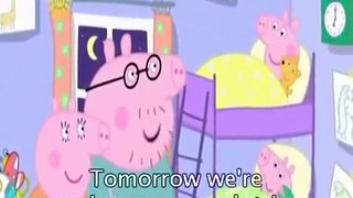 Learning english with Peppa Pig Cartoon ـ Sun, Sea and Snow with subtitle