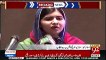 Malala Yousafzai breaks into tears while addressing ceremony