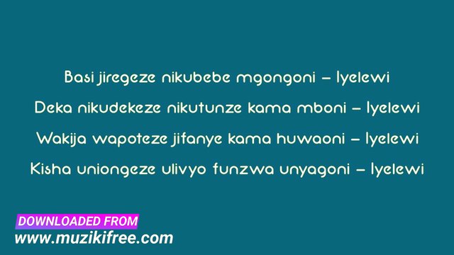 Harmonize Ft Diamond Platnumz - Kwa Ngwaru Lyrics