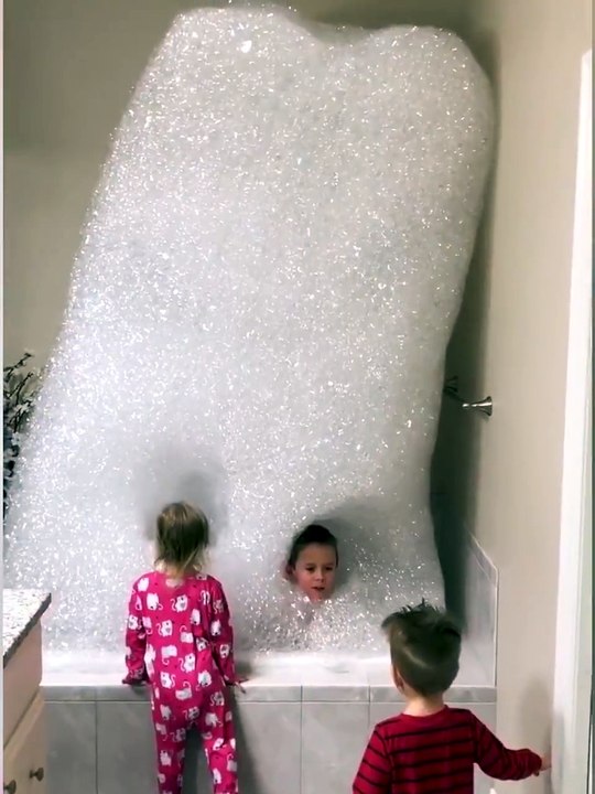When the bubble bath is too bubbly