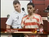 Reyes' reaction to his sentence turns violent.   He's sentenced for raping the 91year old woman