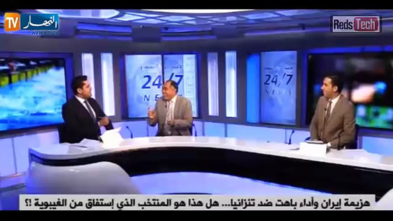 شاهد مراد بوطاجين يبهدل رابح ماجر على المـبـاشر بعد مباراة ايران