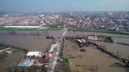 Meriç'te 'kırmızı alarm' seviyesi düşürüldü - EDİRNE