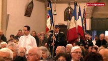 Arnaud Beltrame. Plus de 300 personnes réunies à l'église de Trédion