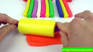 Modelling Clay with Pig Sheep Elephant Molds Play and Learn Colours for kids
