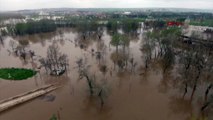 Edirne’de Tunca ve Meriç nehirlerinin debisi düşüşe geçti