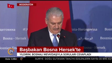 Başbakan Bosna Hersek'te