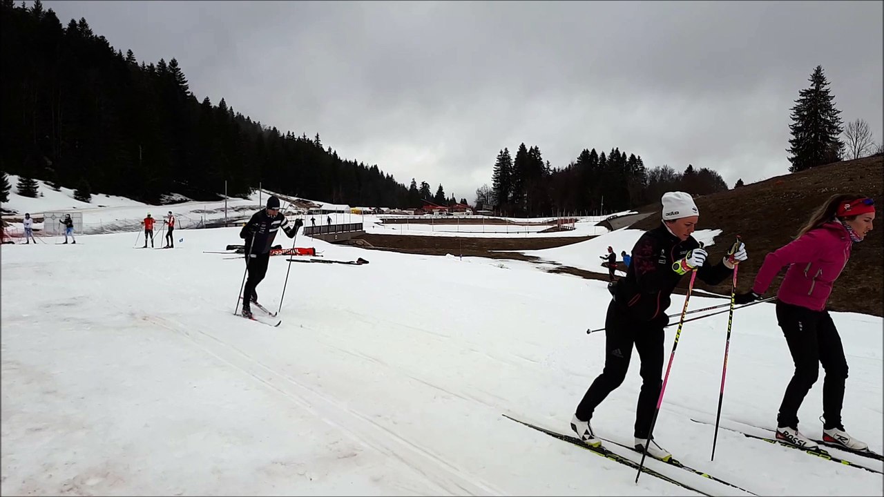Championnats de France Nordique 2018 à Prémanon : les skieurs s'entraînent et le tremplin est prêt !