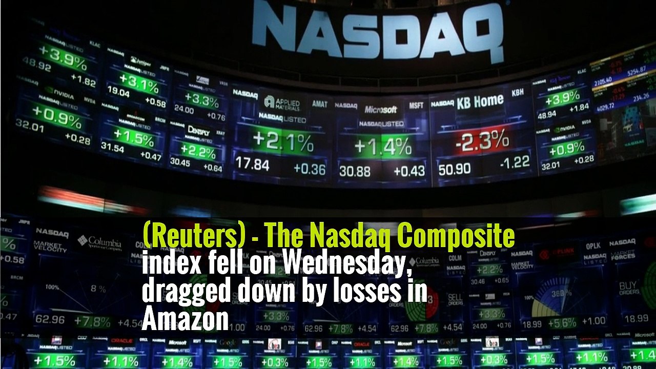 Amazon, Apple Weigh on Nasdaq