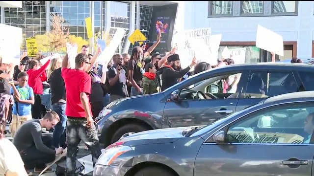 Demonstrators Protesting Death of Stephon Clark March Through Sacramento