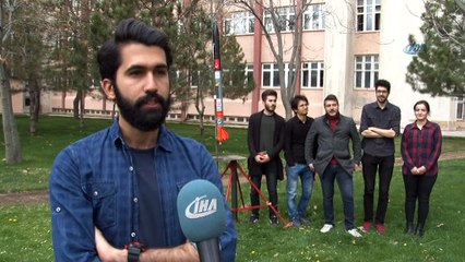 Selçuk Üniversitesi öğrencilerinden geliştirilmiş yerli roket 'Tuğra-11'