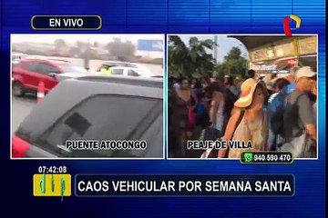 Caos en la Panamericana Sur: cientos de personas pugnan por viajar