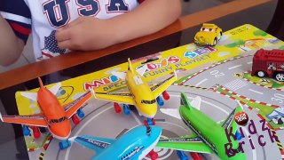 mainan anak | pesawat mini dan mobil bandara - kidzbrick