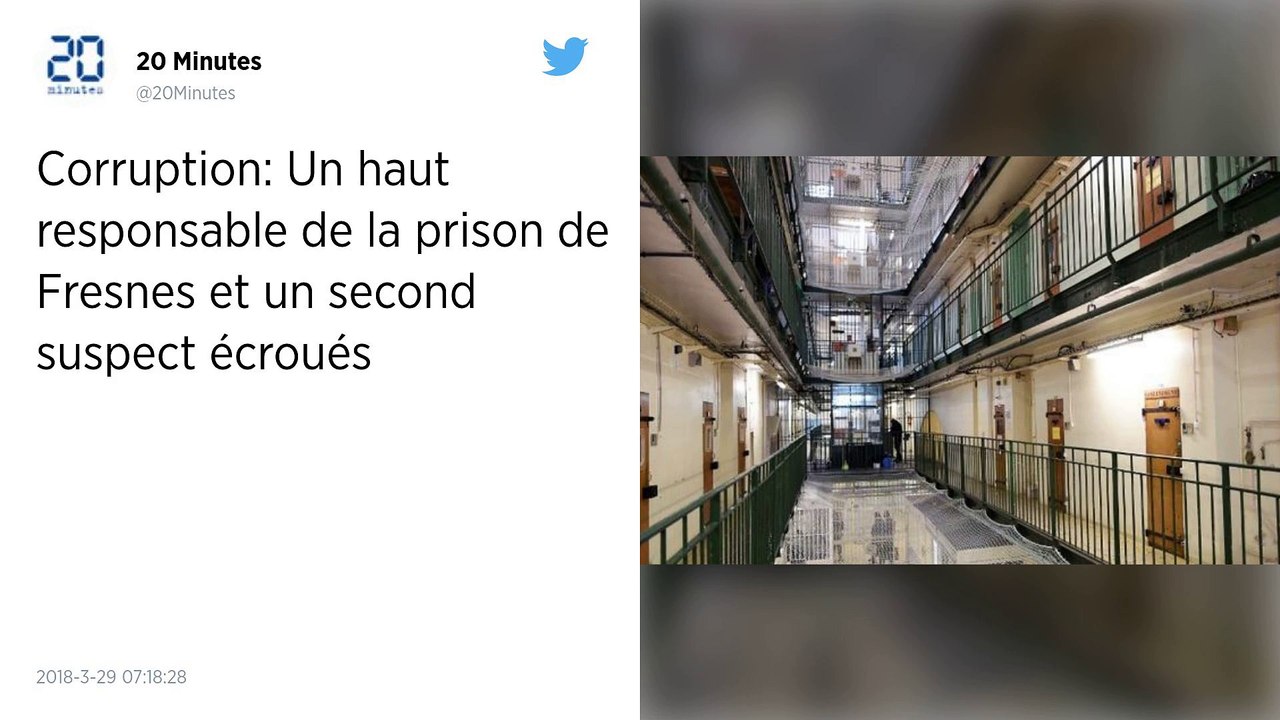 Corruption à Fresnes: deux mises en examen, un haut responsable de la prison écroué.