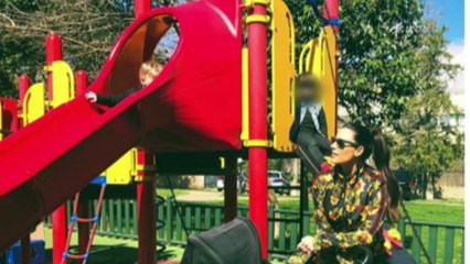 Pilar Rubio disfruta de un día de parque con sus hijos