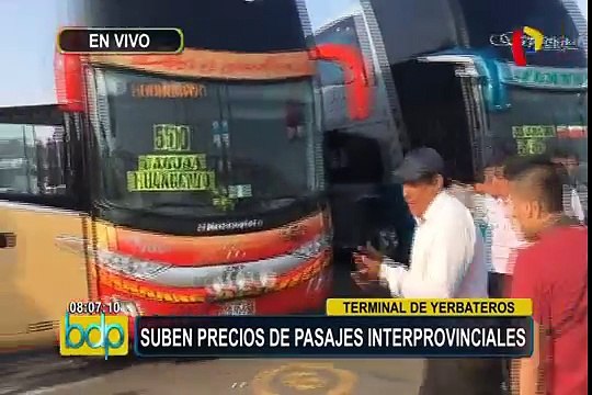 Terminal de Yerbateros: precio de pasajes se elevarían hasta en S/.130