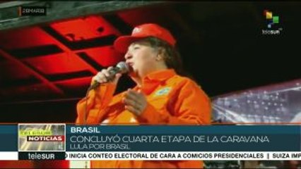 Concluye cuarta etapa de la Caravana Lula por Brasil en Curitiba