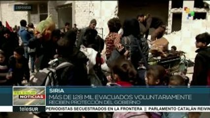 Gobierno sirio continúa trabajando para asistir a evacuados de Guta
