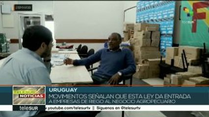 Uruguay: convocan referéndum para derogar Ley de Riego
