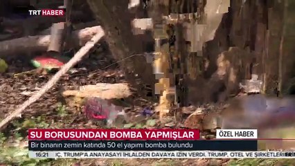 Teröristler su borusundan patlayıcı yaptı