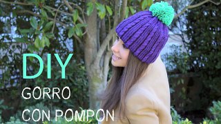 DIY Gorro de lana con pompón