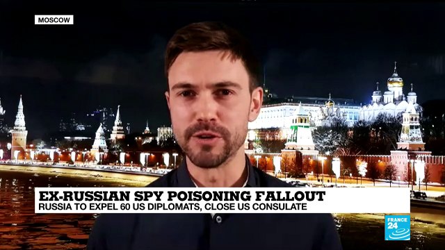 Thomas Lowe reports from Moscow on Russia expelling 60 US diplomats