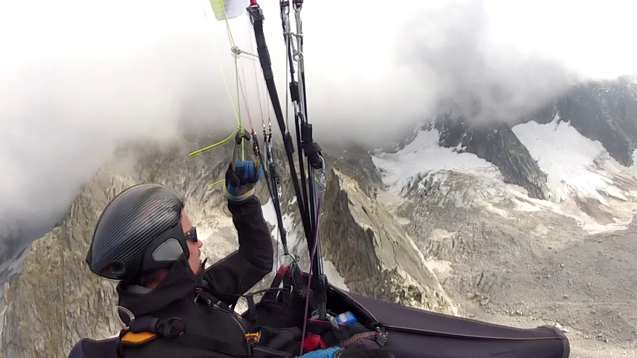 Vol du Signal Forbes au Glacier de Taconnaz.