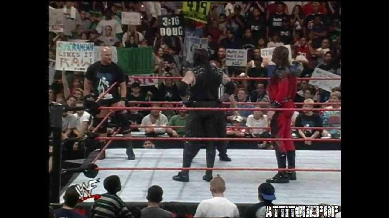 Stone Cold & A Volunteer Vs The Undertaker & Kane