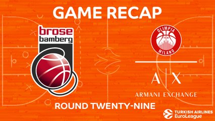 Highlights: Brose Bamberg - AX Armani Exchange Olimpia Milan