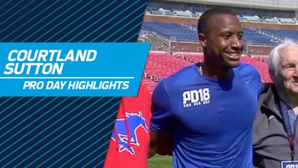 Courtland Sutton highlights | SMU pro day 2018