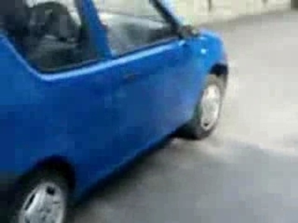 Rentree de garage de choc