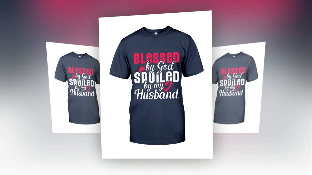 Blessed By God Spoiled By My Husband shirt, flowy tank, v-neck