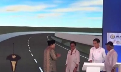 Presiden Jokowi Resmikan Tol Madiun