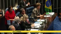 Brazil's Dilma Rousseff defends her record in marathon impeachment trial