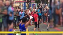2nd Ethiopian athlete crosses arms in protest against government after winning race in Canada