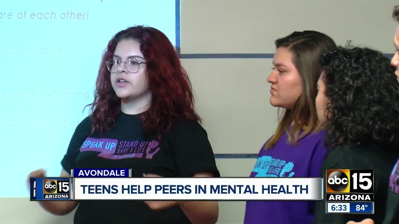 Avondale teens help peers dealing with mental health issues
