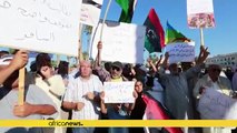 Libyans protest against the presence of French special forces