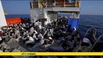 Hundreds of west African migrants rescued in Mediterranean taken to Italy