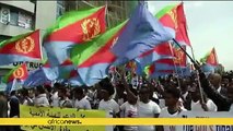 Scores of Eritreans in Ethiopia march against their government
